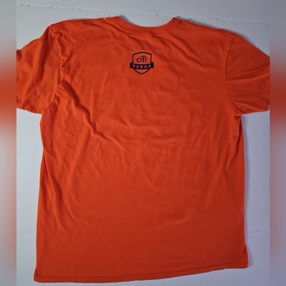 New York Mets MLB Baseball Home Citi Field the 7 line Orange Shirt Men's size XL - Picture 6 of 9